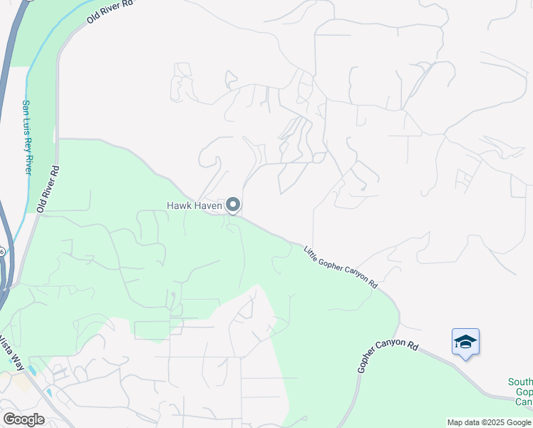 map of restaurants, bars, coffee shops, grocery stores, and more near 1390 Little Gopher Canyon Road in Vista