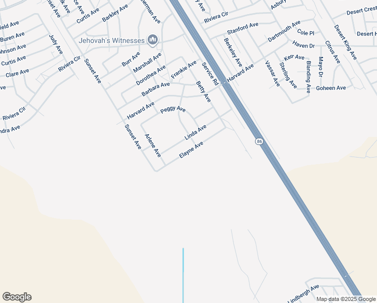 map of restaurants, bars, coffee shops, grocery stores, and more near 1162 Elayne Avenue in Thermal