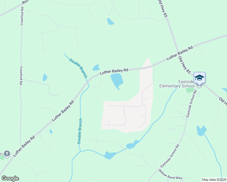 map of restaurants, bars, coffee shops, grocery stores, and more near 1722 Luther Bailey Road in Senoia