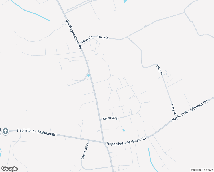 map of restaurants, bars, coffee shops, grocery stores, and more near 1631 Keron Way in Hephzibah