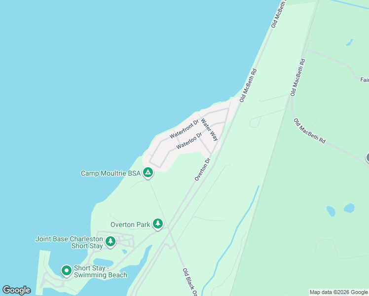 map of restaurants, bars, coffee shops, grocery stores, and more near 153 Waterloo Drive in Moncks Corner