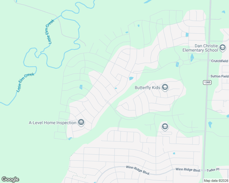 map of restaurants, bars, coffee shops, grocery stores, and more near 4009 Palomino Rd in Aubrey