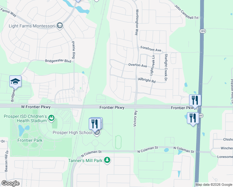 map of restaurants, bars, coffee shops, grocery stores, and more near 4421 Dashland Drive in Celina
