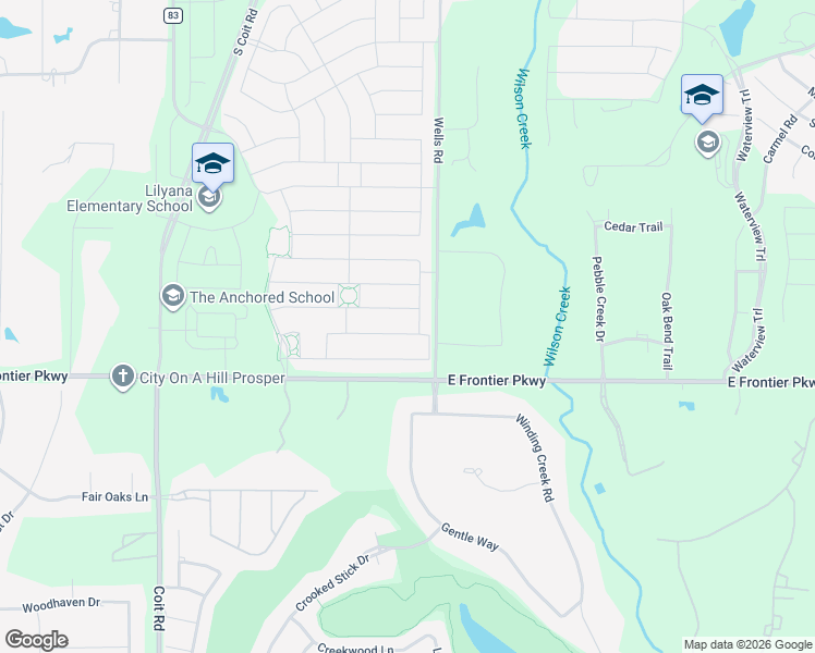 map of restaurants, bars, coffee shops, grocery stores, and more near 1706 Gardenia Street in Celina