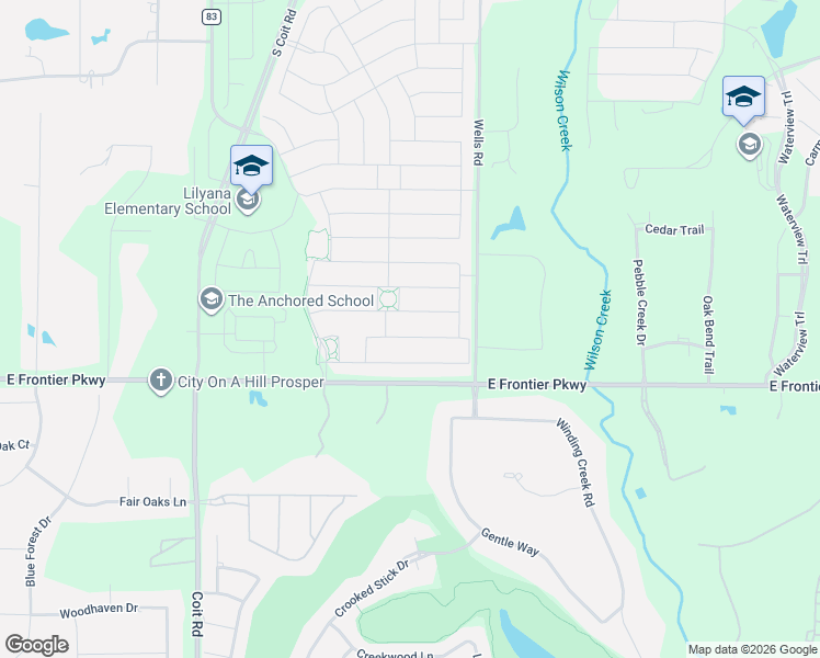 map of restaurants, bars, coffee shops, grocery stores, and more near 1606 Gardenia Street in Celina