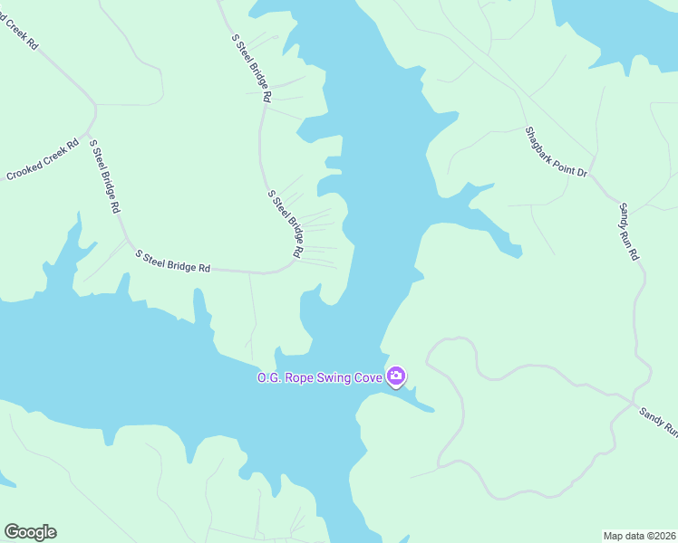 map of restaurants, bars, coffee shops, grocery stores, and more near 270 South Steel Bridge Road in Eatonton