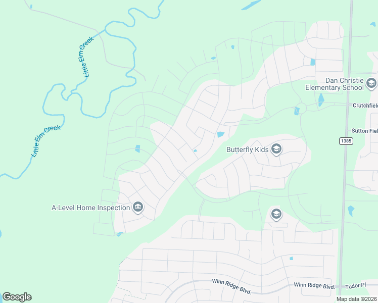 map of restaurants, bars, coffee shops, grocery stores, and more near 4009 Palomino Rd in Aubrey