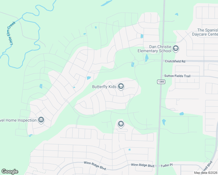 map of restaurants, bars, coffee shops, grocery stores, and more near 4017 Rosin Street in Aubrey