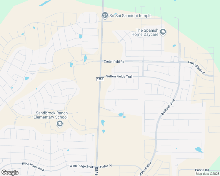 map of restaurants, bars, coffee shops, grocery stores, and more near 24003 Countryview Drive in Aubrey