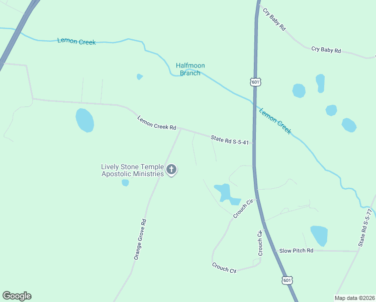 map of restaurants, bars, coffee shops, grocery stores, and more near 301 Orange Grove Road in Bamberg