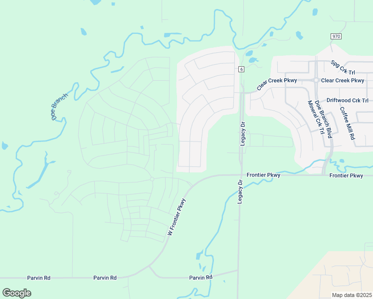 map of restaurants, bars, coffee shops, grocery stores, and more near 3686 Platte River Trail in Prosper