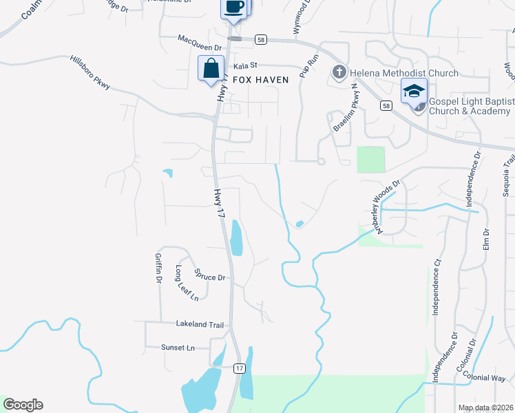 map of restaurants, bars, coffee shops, grocery stores, and more near 2562 Scurlock Road in Helena
