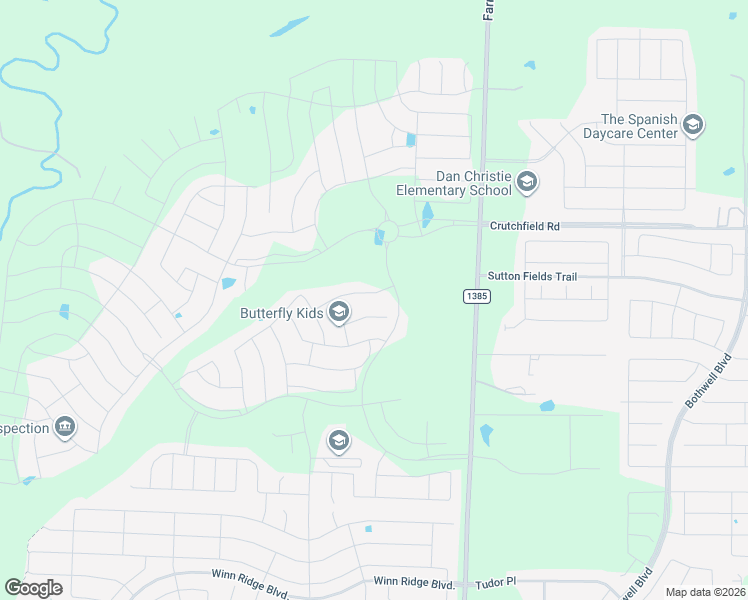 map of restaurants, bars, coffee shops, grocery stores, and more near 1633 Ranger Road in Krugerville