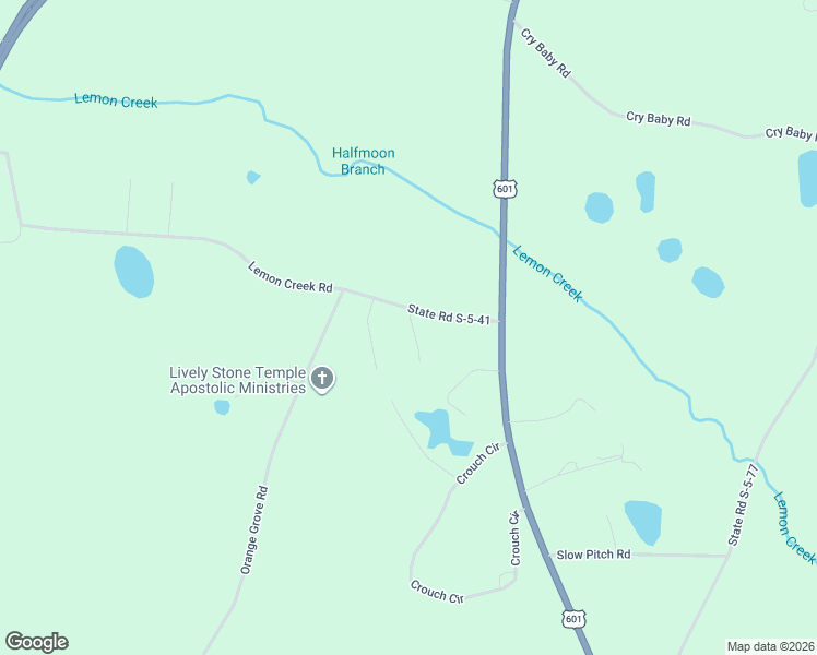 map of restaurants, bars, coffee shops, grocery stores, and more near 42 Lafayette Court in Bamberg