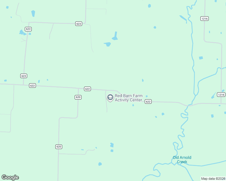 map of restaurants, bars, coffee shops, grocery stores, and more near County Road 622 in Farmersville