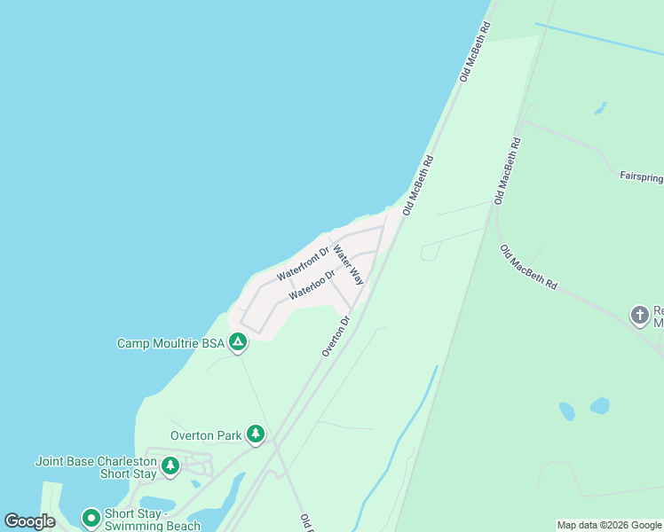 map of restaurants, bars, coffee shops, grocery stores, and more near 128 Waterloo Drive in Moncks Corner