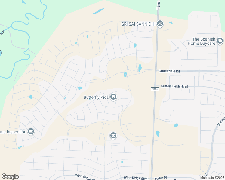 map of restaurants, bars, coffee shops, grocery stores, and more near 1601 Ranger Road in Aubrey