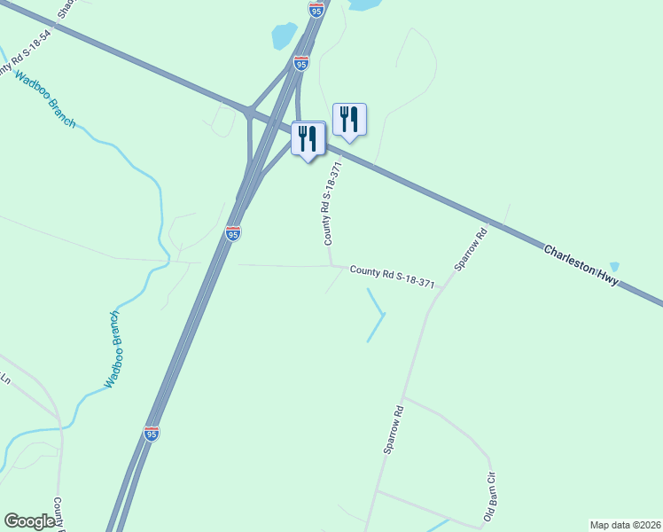 map of restaurants, bars, coffee shops, grocery stores, and more near 183 County Road S-18-371 in Saint George