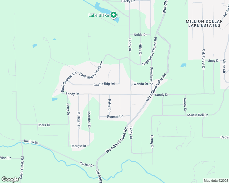 map of restaurants, bars, coffee shops, grocery stores, and more near 20620 Sandy Dr in Tuscaloosa