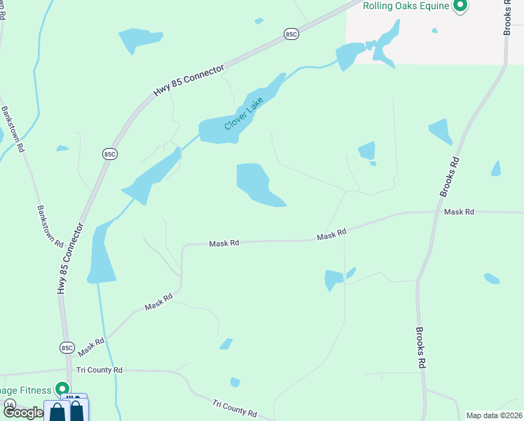 map of restaurants, bars, coffee shops, grocery stores, and more near 515 Mask Road in Brooks