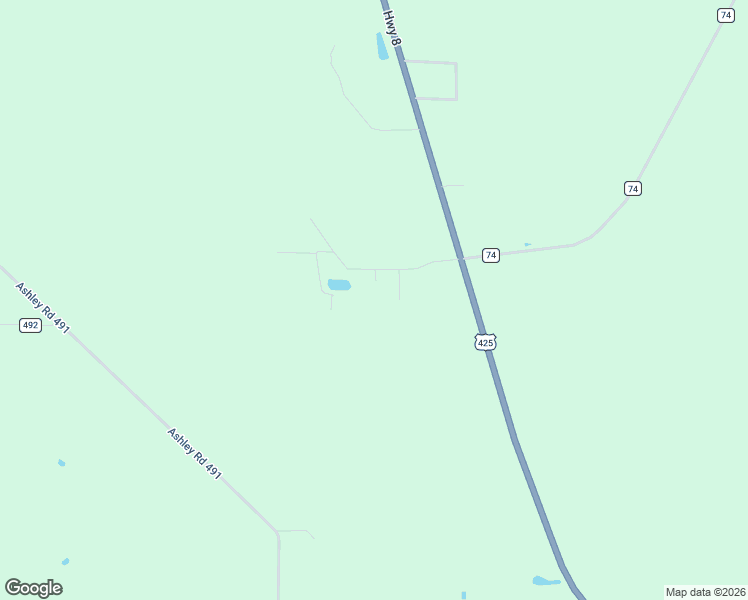 map of restaurants, bars, coffee shops, grocery stores, and more near 143 Ashley Co Road 494 in Hamburg