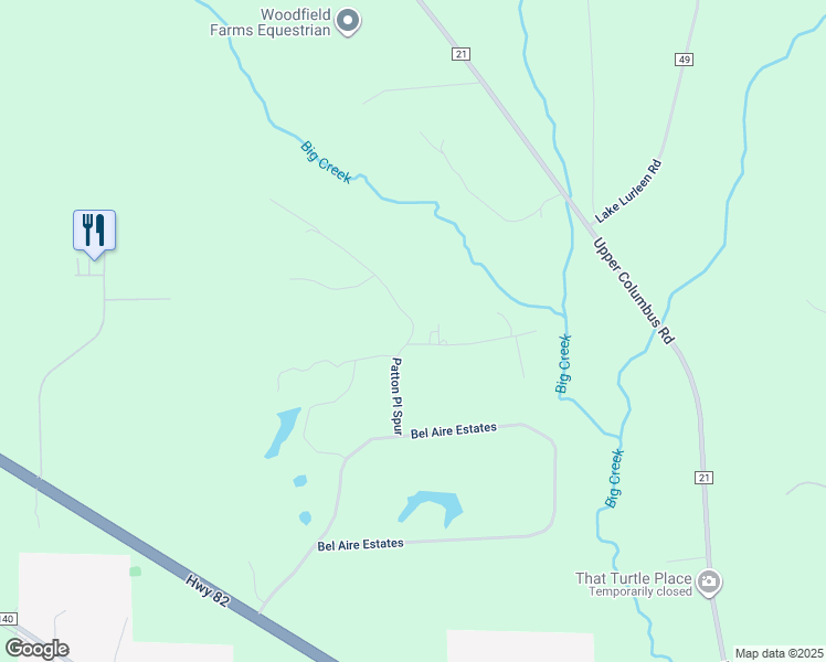 map of restaurants, bars, coffee shops, grocery stores, and more near 12279 Patton Pl Spur in Coker
