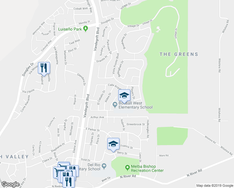map of restaurants, bars, coffee shops, grocery stores, and more near 788 Aldea Drive in Oceanside