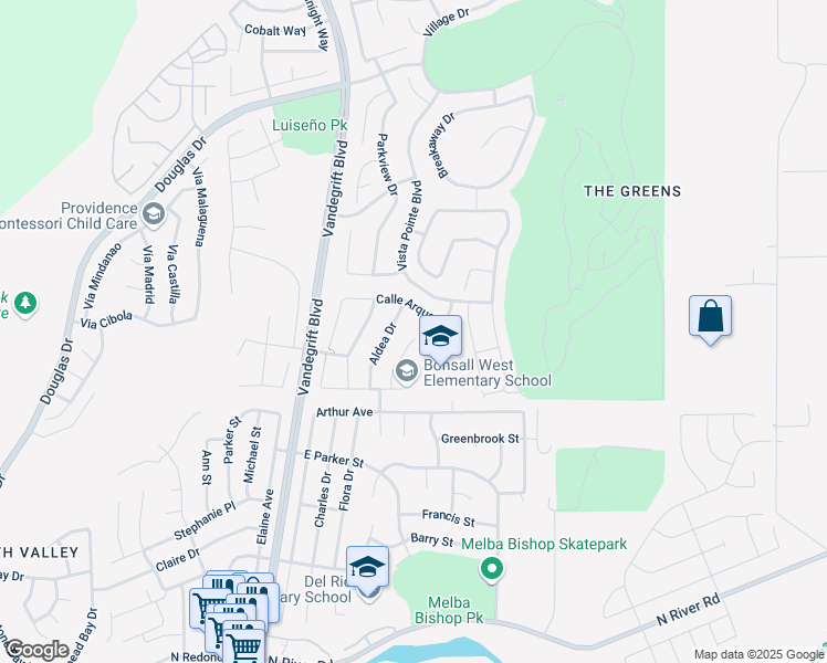 map of restaurants, bars, coffee shops, grocery stores, and more near 788 Aldea Drive in Oceanside