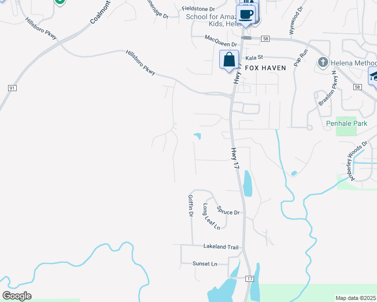 map of restaurants, bars, coffee shops, grocery stores, and more near 1218 Dunham Lane in Helena