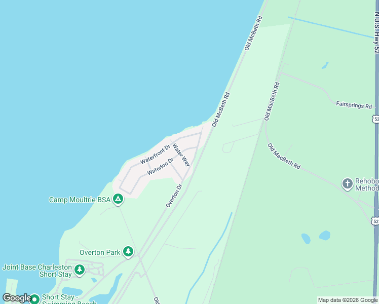 map of restaurants, bars, coffee shops, grocery stores, and more near 111 Waterloo Drive in Moncks Corner