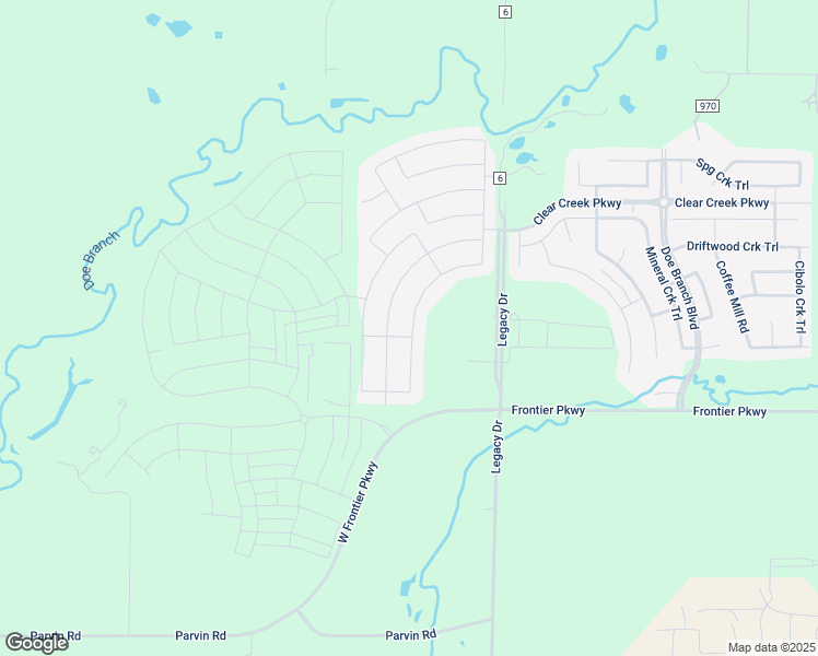 map of restaurants, bars, coffee shops, grocery stores, and more near 3655 Highland Bayou Drive in Prosper