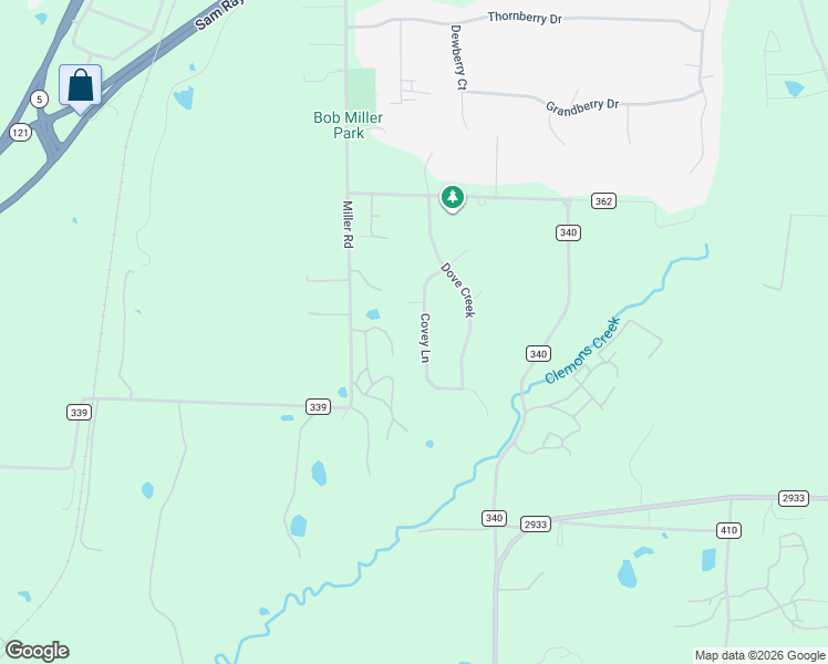 map of restaurants, bars, coffee shops, grocery stores, and more near 209 Covey Lane in McKinney