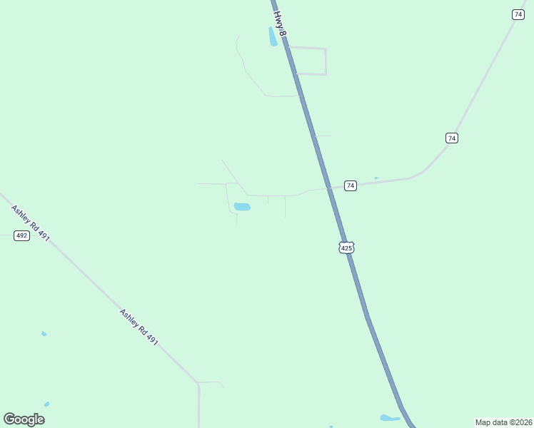 map of restaurants, bars, coffee shops, grocery stores, and more near 143 Ashley Co Road 494 in Hamburg