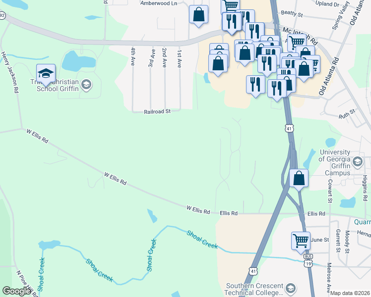 map of restaurants, bars, coffee shops, grocery stores, and more near in Orchard Hill