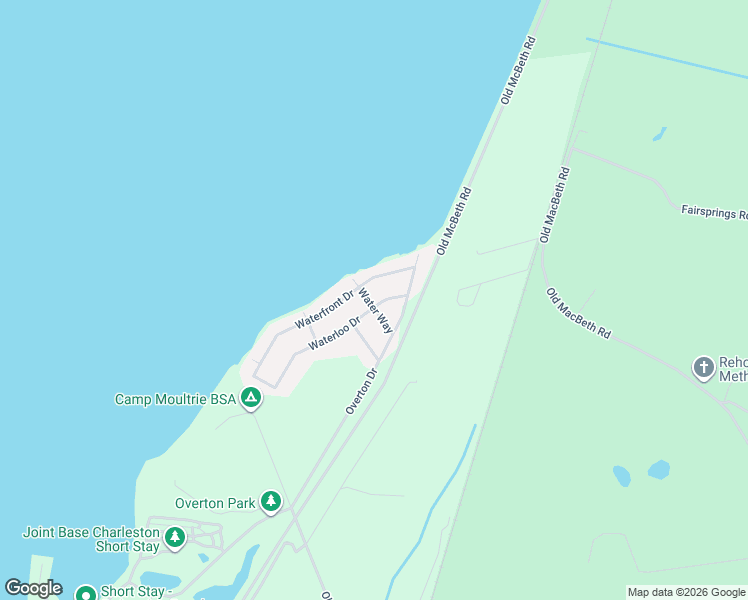 map of restaurants, bars, coffee shops, grocery stores, and more near 128 Waterloo Drive in Moncks Corner