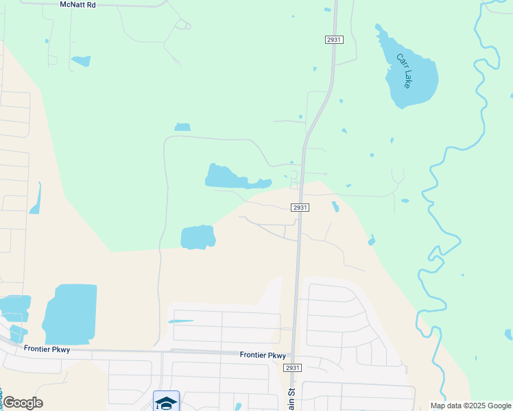 map of restaurants, bars, coffee shops, grocery stores, and more near 5037 Farm to Market Road 2931 in Aubrey
