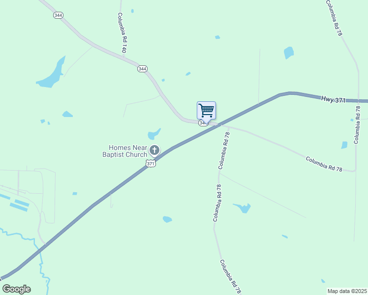 map of restaurants, bars, coffee shops, grocery stores, and more near 1433 U.S. 371 in Magnolia