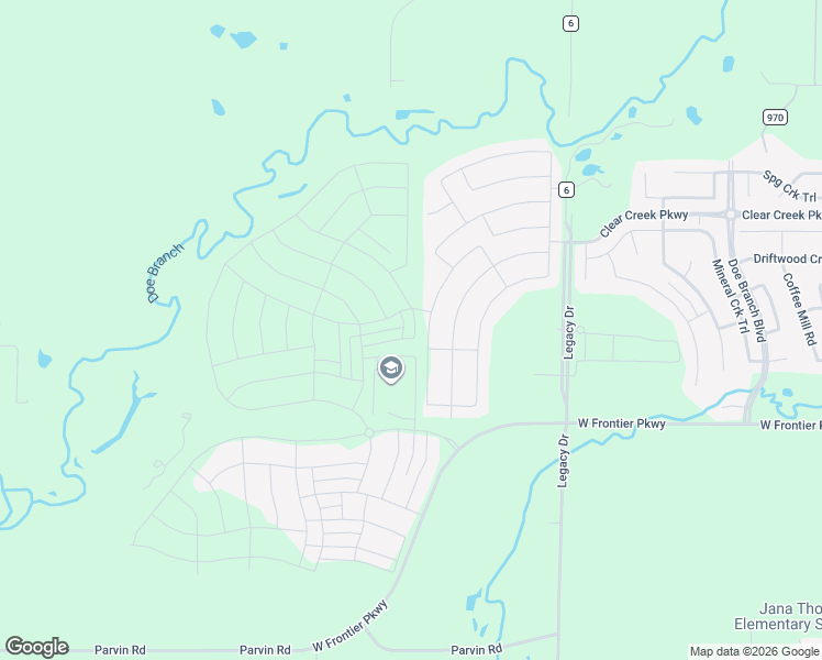map of restaurants, bars, coffee shops, grocery stores, and more near 3686 Platte River Trail in Prosper