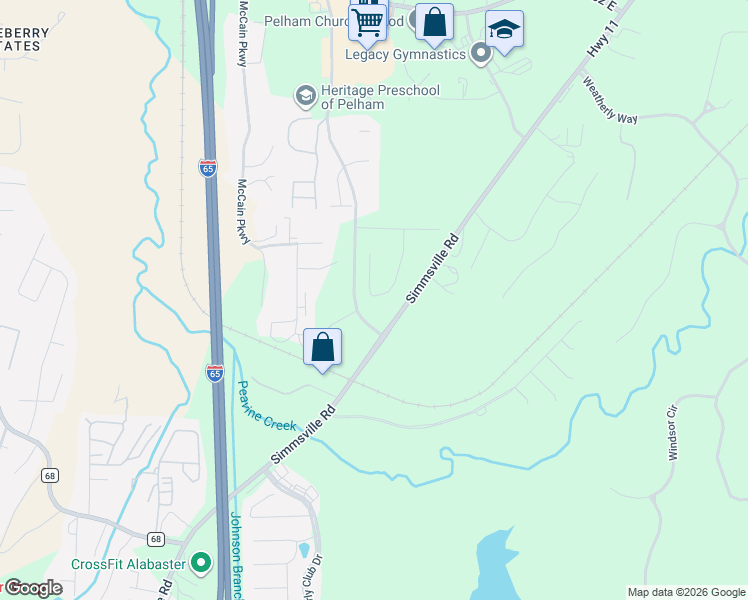 map of restaurants, bars, coffee shops, grocery stores, and more near 7 Monroe Drive in Pelham