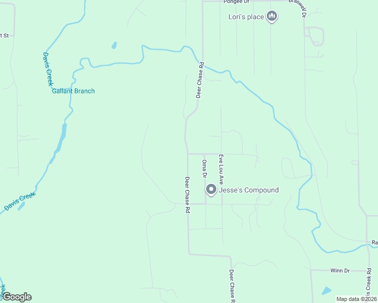 map of restaurants, bars, coffee shops, grocery stores, and more near 12508 Deer Chase Road in McCalla