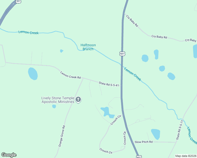 map of restaurants, bars, coffee shops, grocery stores, and more near 42 Lafayette Court in Bamberg