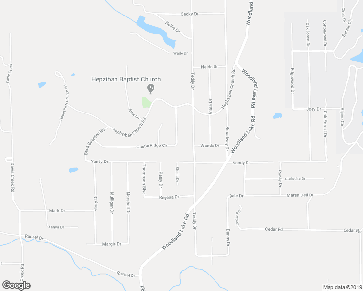 map of restaurants, bars, coffee shops, grocery stores, and more near 20433 Castle Ridge Circle in McCalla