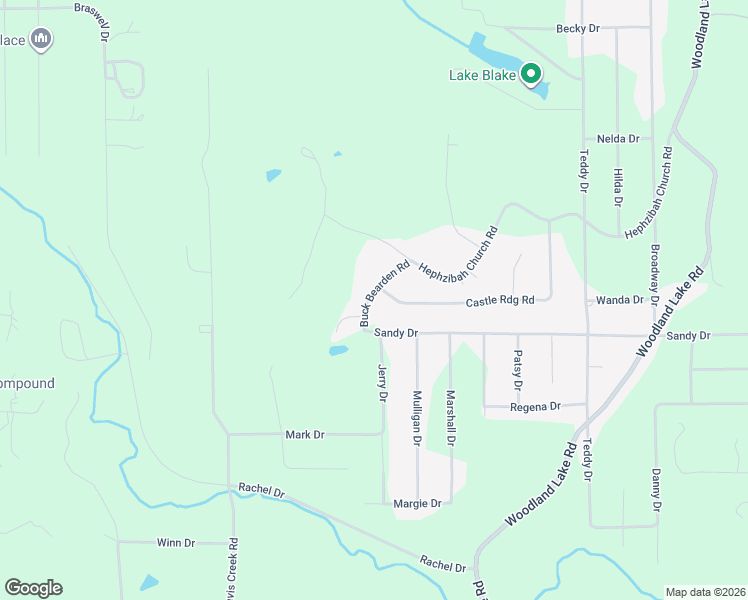 map of restaurants, bars, coffee shops, grocery stores, and more near 12735 Buck Bearden Road in McCalla