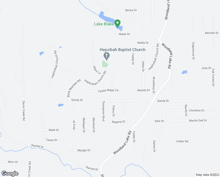 map of restaurants, bars, coffee shops, grocery stores, and more near 12406 Castle Ridge Circle in McCalla