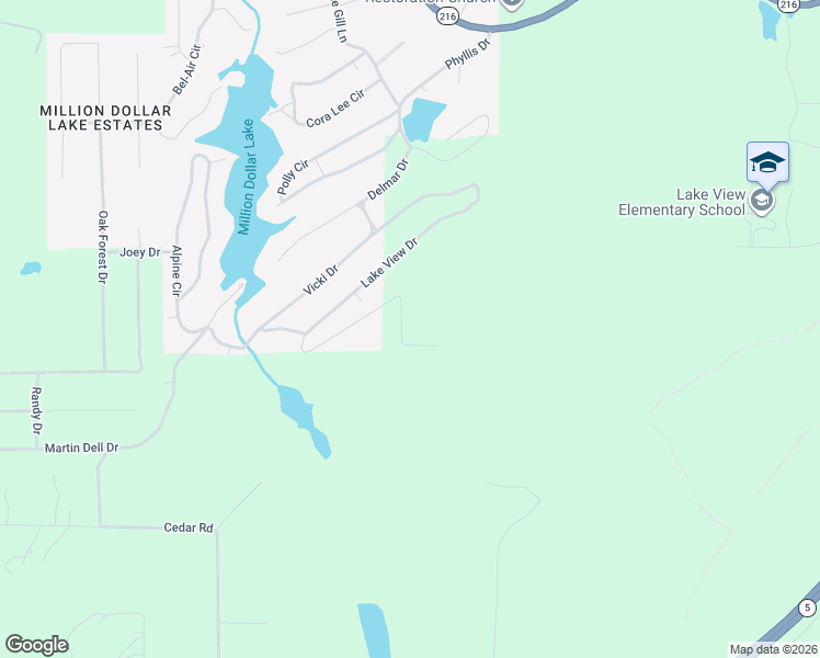 map of restaurants, bars, coffee shops, grocery stores, and more near 12512 Renaee Cir in McCalla