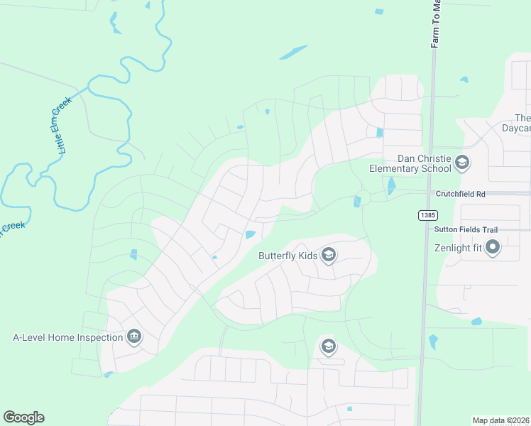 map of restaurants, bars, coffee shops, grocery stores, and more near 1609 Sandbrock Dr in Krugerville