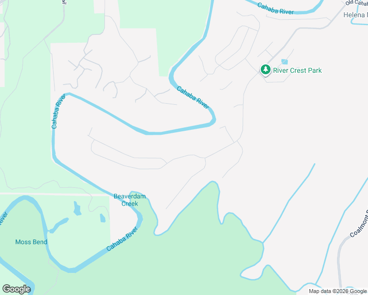 map of restaurants, bars, coffee shops, grocery stores, and more near 4447 Old Cahaba Parkway in Helena