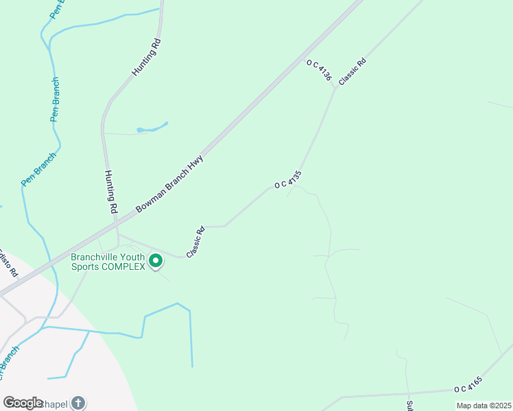map of restaurants, bars, coffee shops, grocery stores, and more near 2537 Classic Road in Branchville