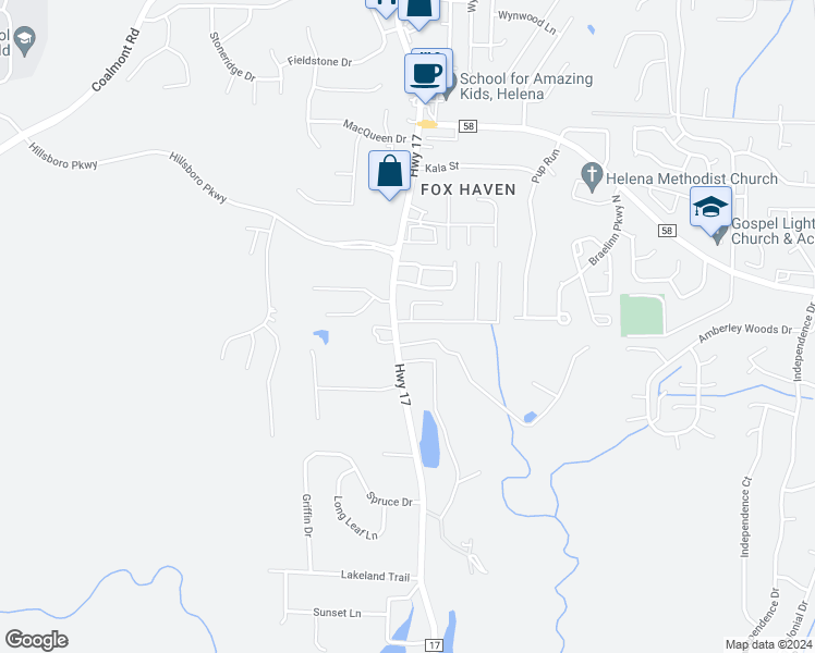 map of restaurants, bars, coffee shops, grocery stores, and more near 112 Rocky Ridge Drive in Helena