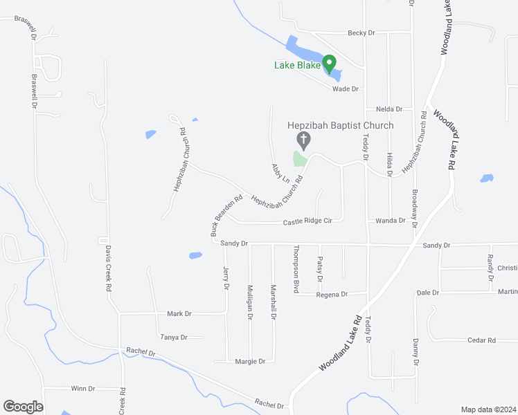 map of restaurants, bars, coffee shops, grocery stores, and more near 20425 Hephzibah Church Road in McCalla